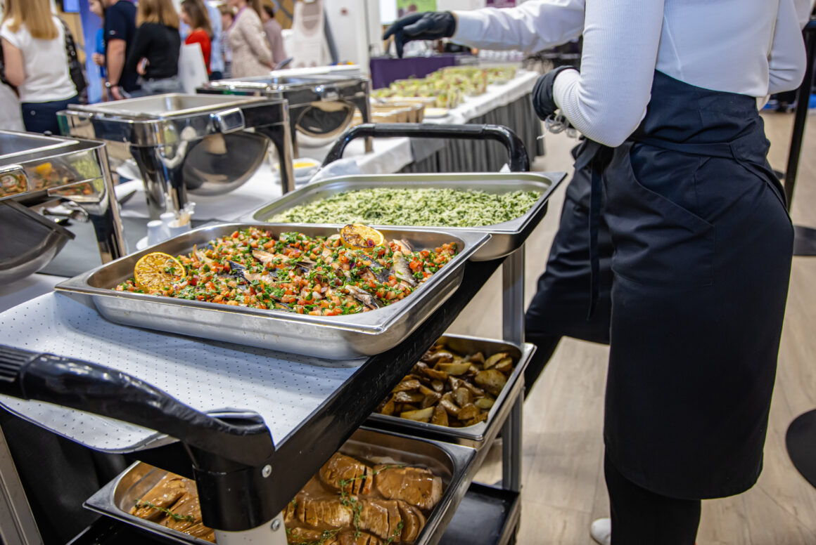 catering buffet for events in the restaurant. catering in the restaurant Eventos Corporativos